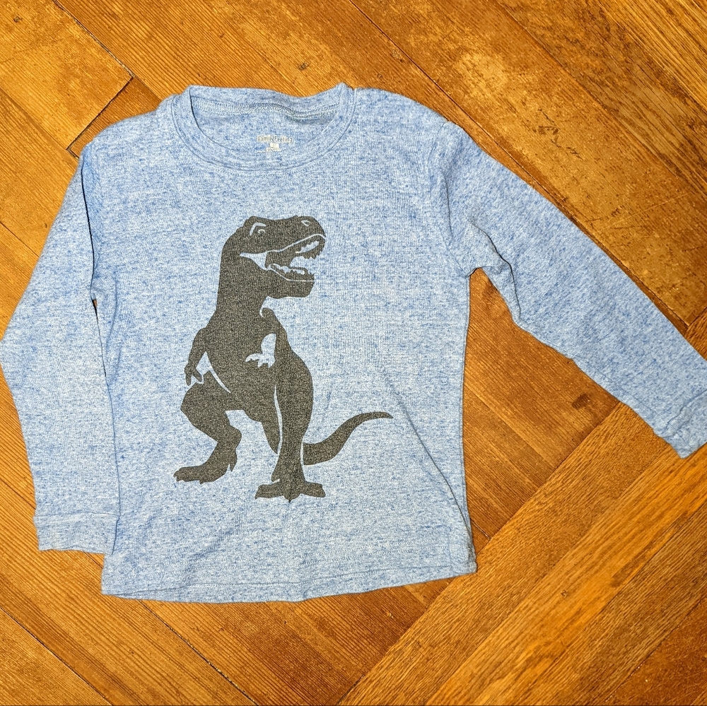 5T light blue T-Rex long sleeved shirt